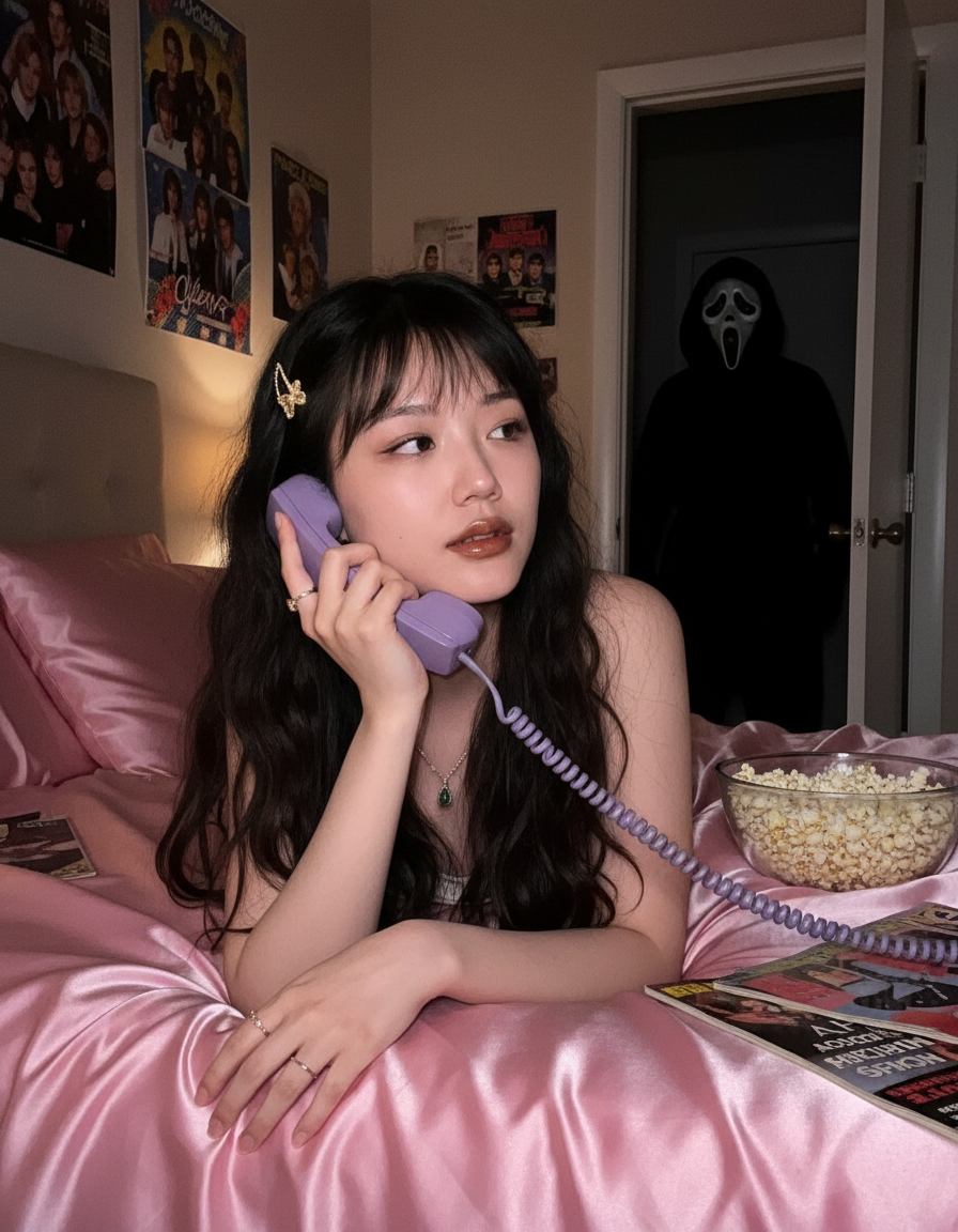 Scream AI 🔪 Dreamy Pink Bedroom Terror